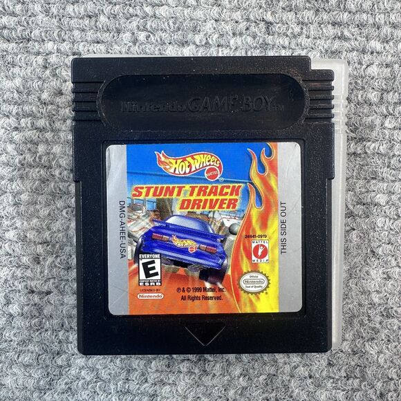 Vtg Hot Wheels: Stunt Track Driver Nintendo Gameboy Game Boy Authentic Tested - Picture 1 of 4
